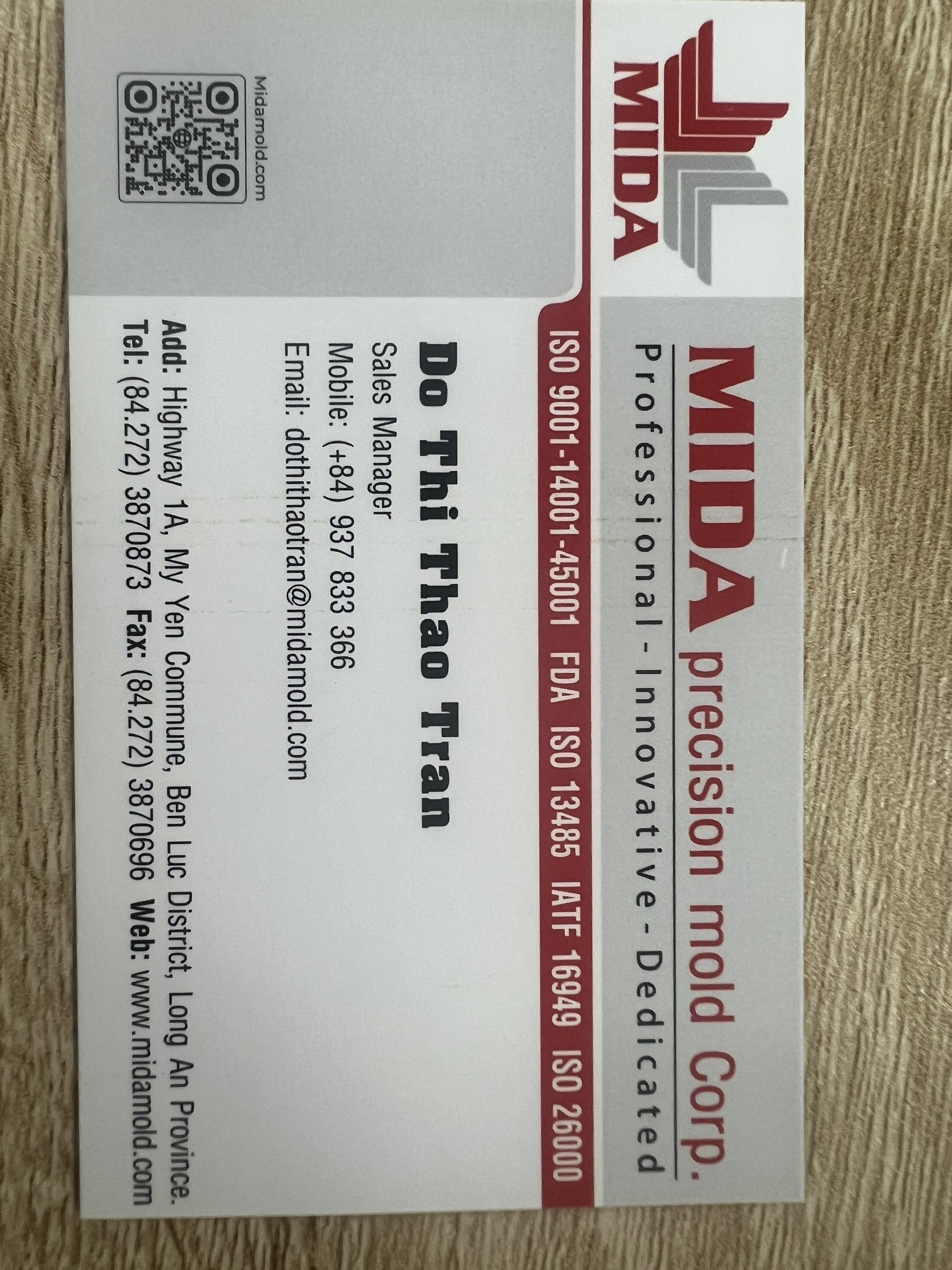 MD- Business name card